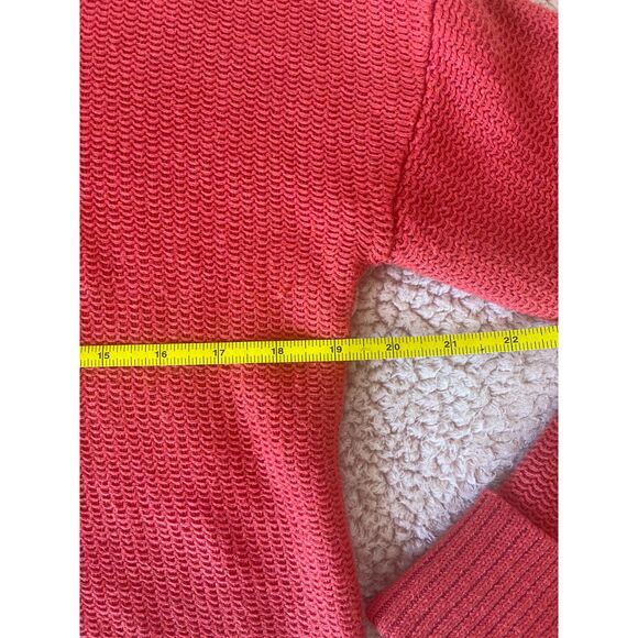 MAX STUDIO Women's XS Red Long Sleeve Cotton Blend Knit Pullover Top Crew Neck - Picture 5 of 6